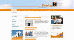 Desktop Screenshot of kolping-mainfranken.de