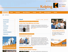 Tablet Screenshot of kolping-mainfranken.de